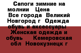 Сапоги зимние на молнии › Цена ­ 5 900 - Все города, Великий Новгород г. Одежда, обувь и аксессуары » Женская одежда и обувь   . Кемеровская обл.,Новокузнецк г.